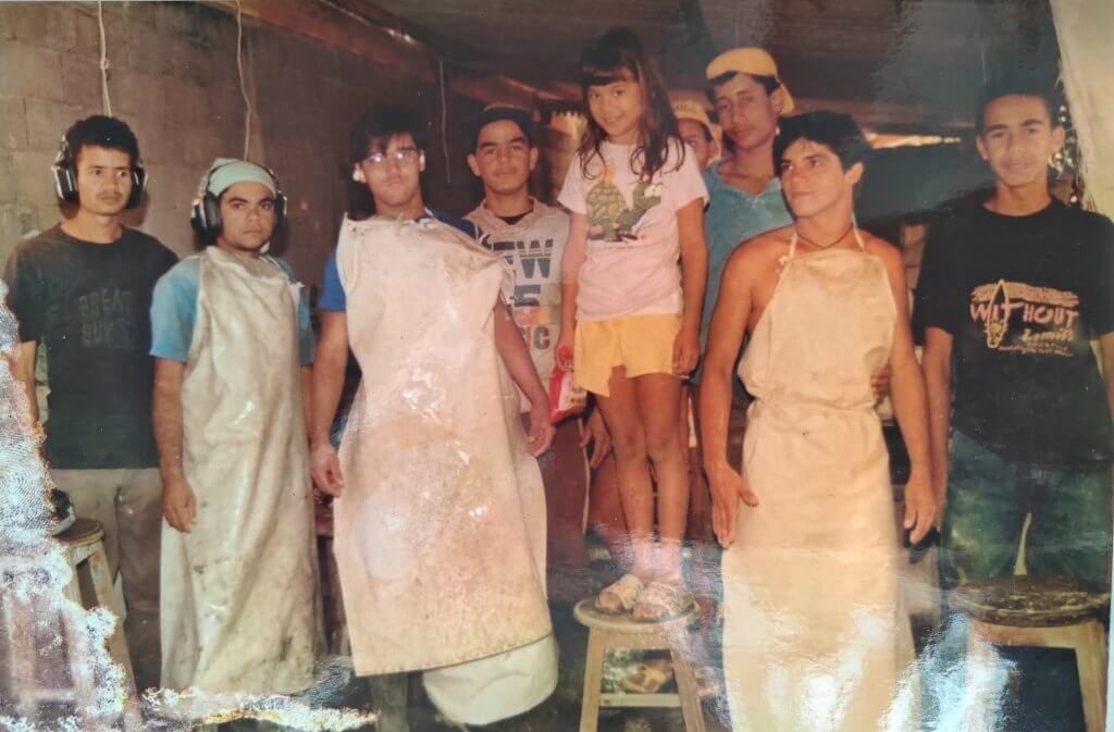 Atelier au Brésil de tailleur de pierre Majestone