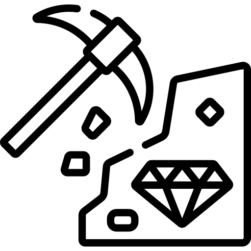 Exploitant de mine pierres fines